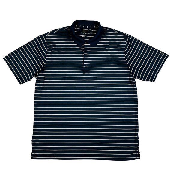 Greg Norman Other - GREG NORMAN Shirt Men's Short Sleeve Striped Embroidered Polo Blue XL